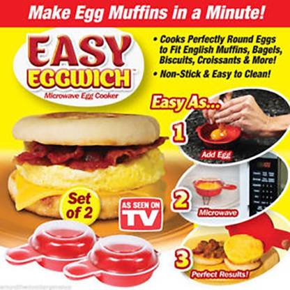 JDGEE EASY EGGWICH MICROWAVE EGG COOKER 2 Egg Cooker