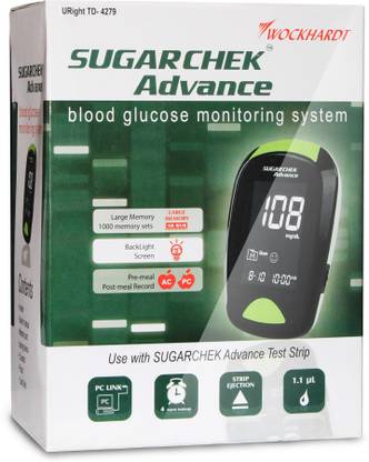 WOCKHARDT Sugarchek Advance with 15's Strip Glucometer