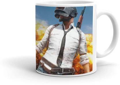 MUGKIN PUBG -A12 Player Unknown's Battlegrounds Official Printed White Ceramic Coffee Mug