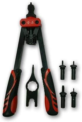 Tools Centre 13" Screw Nut Tool , Hand Riveter , Rivet Nut Tool With Nut Setting System M3, M4 ,M5, M6 M8 Head Riveter Heavy Duty Fast Hitting Rivet Gun