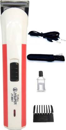 Trifles Perfect Professional JY SUPER-8801 RED Rechargeable Best Beard Barber Scissor Shaver Trimmer 60  Runtime 4 Length Settings