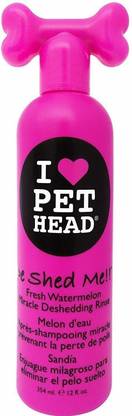Pet Head Goofy Tails-Pet Head De Shed Me Miracle Deshedding Rinse Watermelon, 354 ml Hypoallergenic Natural Dog Shampoo