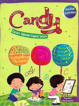 GOOD LUCK, CANDY PRACTICE WORKSHEETS ( CURSIVE ALPHABET-CAPITAL LETTERS )