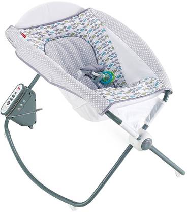 FISHER-PRICE Auto Rock 'n Play Sleeper, Aqua Stone Bouncer