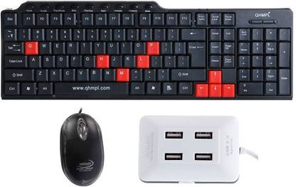 Quantum Hi-Tech QHM8810 MULTIMEDIA USB With 6633 USB Port Combo Set