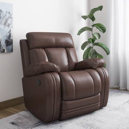 EVOK Leatherette Manual Swivel Recliners Recliner