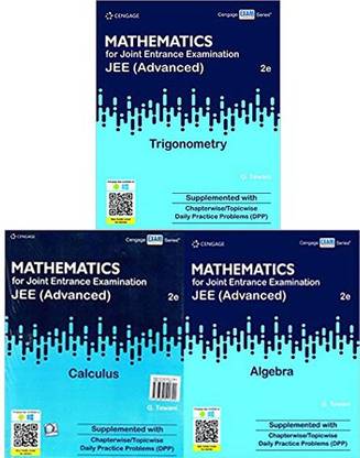 Cengage Maths For JEE ( ADVANCE ) Set Of 3 Books ( CALCULUS + ALZEBRA + TRIGONOMETRY ) Auther G.Tewani Paper Back