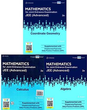 Cengage Maths JEE ( ADVANCE ) Set Of 3 Books ( CALCULUS + ALZEBRA + COORDINATE ) Author G.Tewani English Paper Back