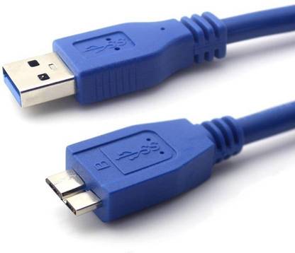 Teratech Micro USB Cable 1 m Usb 3.0 A To Micro B For External Hard Disk Drives Hdd Cable 1 Meter