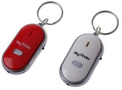 Shy Products 2pcs Whistle Lost Key Finder Flashing Beeping Locator Remote Keychain LED R L1X7 Key Chain