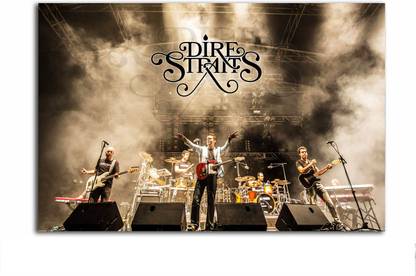 Dire Straits Music Poster - Mark Knopfler - Large Size Poster - HD Quality - Music Poster - 36 inches x 24 inches (92 cms x 61 cms) Fine Art Print