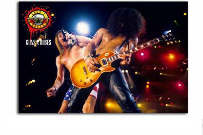 Guns and Roses Poster - Kurt Cobain - Slash - Large Size Poster - Music Poster Fine Art Print