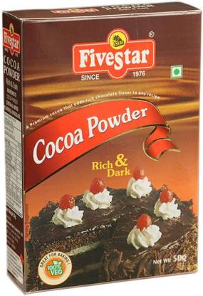 5 Star Pack of 8 - 50 gm Each Cocoa Powder