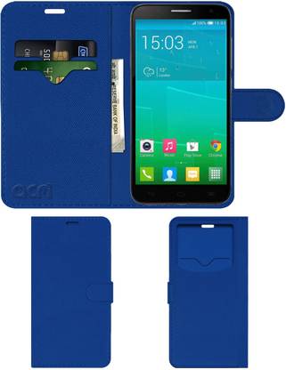 ACM Flip Cover for Alcatel One Touch Flash Plus