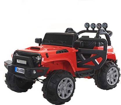 baybee Thaar Battery O perated Ride On Car for Kids with Music, Horn, Headlights with 30Kg Weight Capacity ( Red ) Jeep Battery Operated Ride On