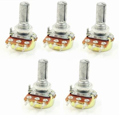 PrimeRobotics Potentiometer B50K - 15mm Shaft (Set of 5) Educational Electronic Hobby Kit