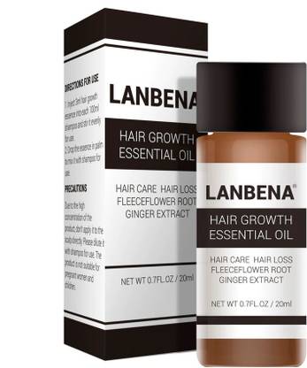 LANBENA Hair Growth Essential Oil :Fleeceflower Root & Ginger Extract for Fast Powerful Hair Growth