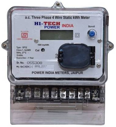 HI TECH POWER DIGITAL 10-60A 3 PHASE MF METER DIGITAL MF KWH 3PH 10-60 METER Non-magnetic Electronic Level