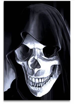 Scary Wall Poster - Death Itself - Large Size Poster - HD Quality - 36 inches x 24 inches (92 cms x 61 cms) Fine Art Print