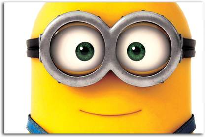Minions Wall Poster - Mr. Minion - Large Size Poster - HD Quality - 36 inches x 24 inches (92 cms x 61 cms) Fine Art Print