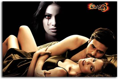 Bollywood Movie Wall Poster - Raaz 3 - Emraan Hashmi - Large Size Poster - HD Quality - 36 inches x 24 inches (92 cms x 61 cms) Fine Art Print