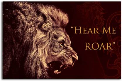 Game Of Throne Wall Poster - House Of Lannister - Lannister Flag - Large Size Poster - HD Quality - 36 inches x 24 inches (92 cms x 61 cms) Fine Art Print