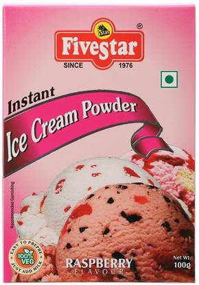 5 Star Mix Raspberry Ice-Cream Mix 100g each Pack of 4 400 g