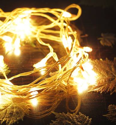 Home Delight 30 LEDs 3.3 m Gold Steady String Rice Lights