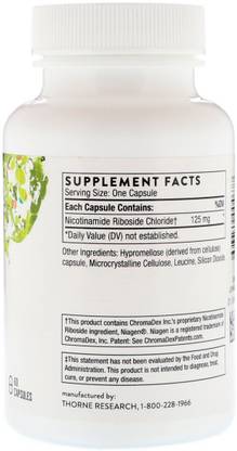Thorne Research Thorne Research, Niacel, Nicotinamide Riboside, 60 Capsules