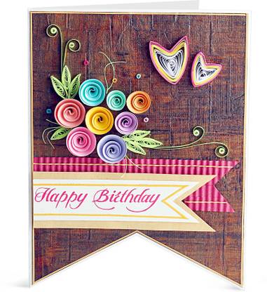Handcrafted Emotions Handmade Birthday Greeting Card