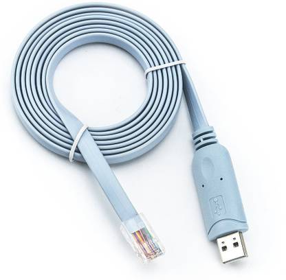 TECHGEAR Micro USB Cable 2 A 3.5 m USB Console Cable FTDI chip USB to RJ45 Console Cable for Cisco Routers Setting and Controlling