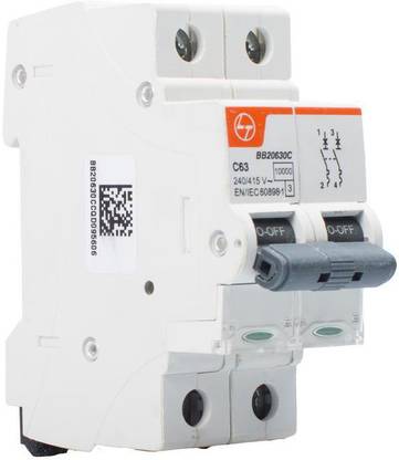 LARSEN AND TOUBRO Isolator 2P 100A (switch-disconnector) (Cat No. BF210000) EXORA MCB