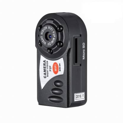 Lascom India Spy Mini WiFi Cam Upgrade Q7 HD Mini DV Wireless IP Camera Video Night Vision Spy Camera For IPhone Android Personal Body baby monitor Security P2P Mini Security Camera