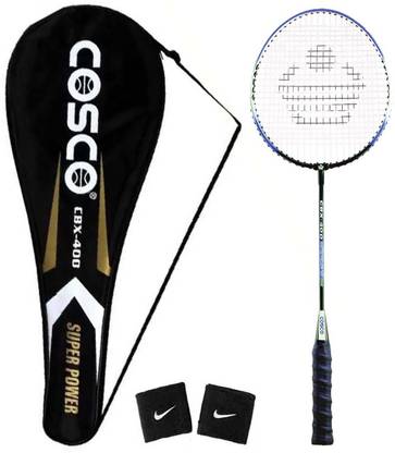 COSCO Combo of Badminton Racquet ( CBX-400 : 1 Racquet ) ( Color on Availability), ( 2 Band ) Badminton Kit