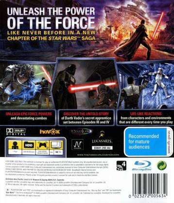 PS3 Star Wars The Force Unleashed