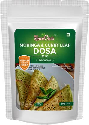 The Spice Club Moringa & Curry Leaf Dosa Mix (100% Natural, No Preservatives, Medium Glycemic Index, Easy to Cook) - 500 g