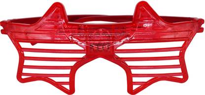 FUNCART Red LED Shutter Star Sunglasses (1pcs/pack)