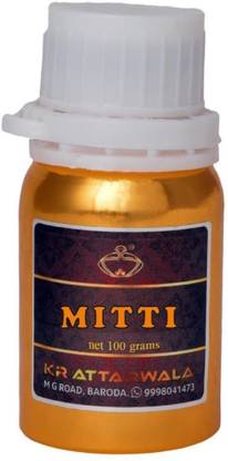 Kr Attarwala Mitti attar 100gms Real Quality Long lasting Fragrance of First Rain on Earth - Miti Perfume Fragrance Oil Scent aroma ittar Herbal Attar