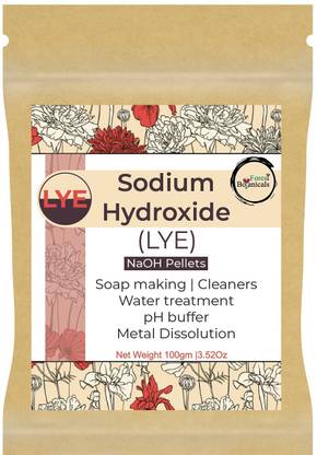 AGM BIOTECH Sodium Hydroxide (100 gm) Professional Grade, Great For Opening & Removing Clogs, Soap Making & Cleaners