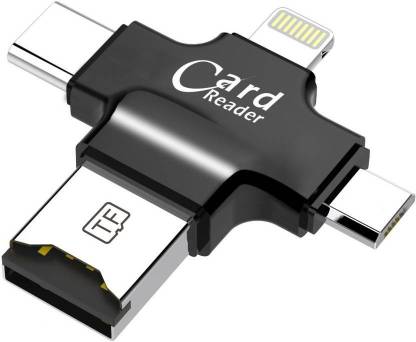 Buy Genuine Multi-Utility OTG MicroSD Card Reader Data Storage forÂ iPhone / iPad / Type C-Micro USB Android Mobiles / MacBook / PC Card Reader