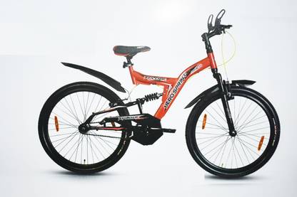 HERO Sprint Xplode Dual Suspension Sports Bike For Teenagers Red 24 T (inch) Mountain Cycle