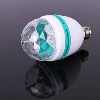 VOLTegIC ™ LED Rotating Light Bulb Disco Party Light 3-Watt E27 Single Disco Ball