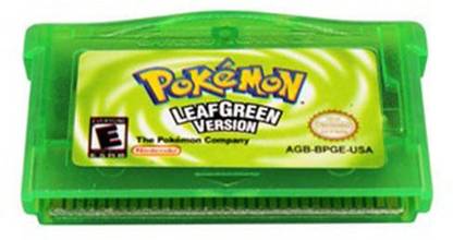 TCOS Tech Pokemon Leaf Green Cartridge for GBA SP  Gaming Accessory Kit