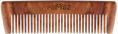 हिमाज़ Neem Wooden Comb (pocket size) for healthier scalp | Anti-Bacterial, Dandruff Remover Comb