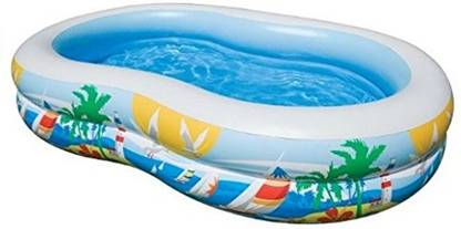 INTEX Swim Center Inflatable Paradise Seaside Kids Swimming Pool | 56490EP Inflatable Swimming Pool