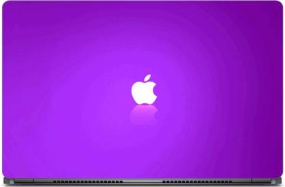 HD Arts Apple Logo on Purple ECO Vinyl Laptop Decal 15.6