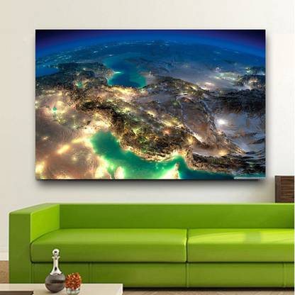 Very Nice Satellite Images Of Iran Wallpaper Wall Decor Poster No Framed Large Painting On Canvas Wall Art Picture For Home Decoration Wall Decor Paper Print Paper Print