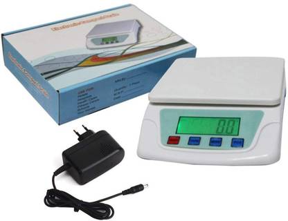 VGS MARKETINGS TS 200 0-10 KG DIGITAL WEIGHING SCALE KITCHEN SCALE MEASURES 1G - 10000G WORKS IN AC / DC WITH ADAPTER Weighing Scale