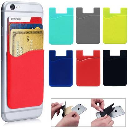 TOTU Universal Cell Phone Wallet Case Credit ID Card Holder Pocket Sticker Sticky Phone Wallet Self Adhesive Card Pocket Mobile Holder