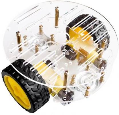 PrimeRobotics 2WD Smart Robot Round Chassis Kit - Arduino Raspberry Pi Educational Electronic Hobby Kit